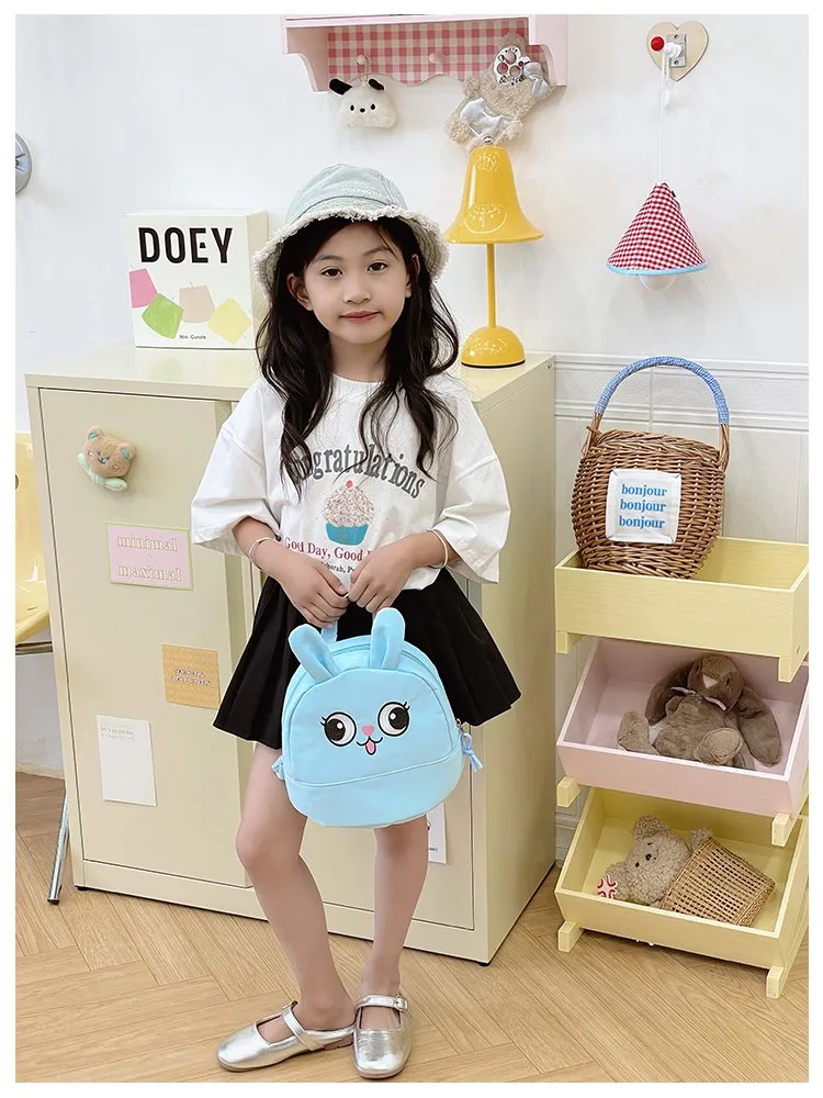Kid'S Nylon Animal Cartoon Cute Square Zipper Functional Backpack display picture 11