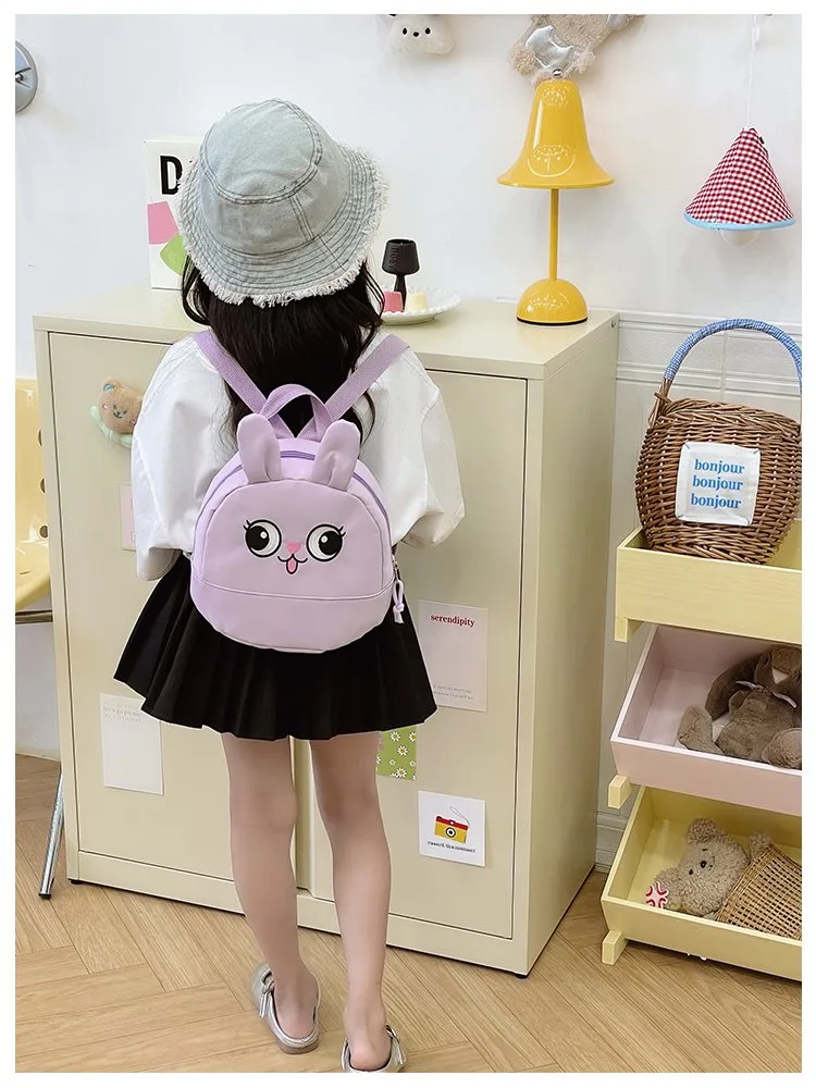 Kid'S Nylon Animal Cartoon Cute Square Zipper Functional Backpack display picture 18