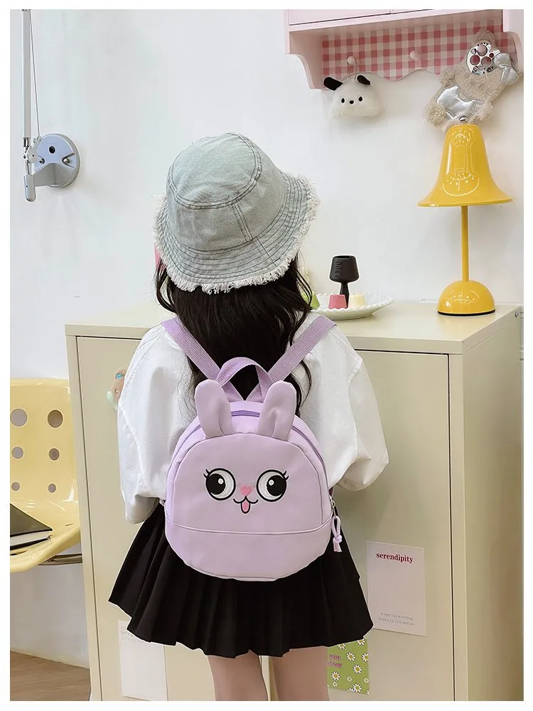 Kid'S Nylon Animal Cartoon Cute Square Zipper Functional Backpack display picture 27