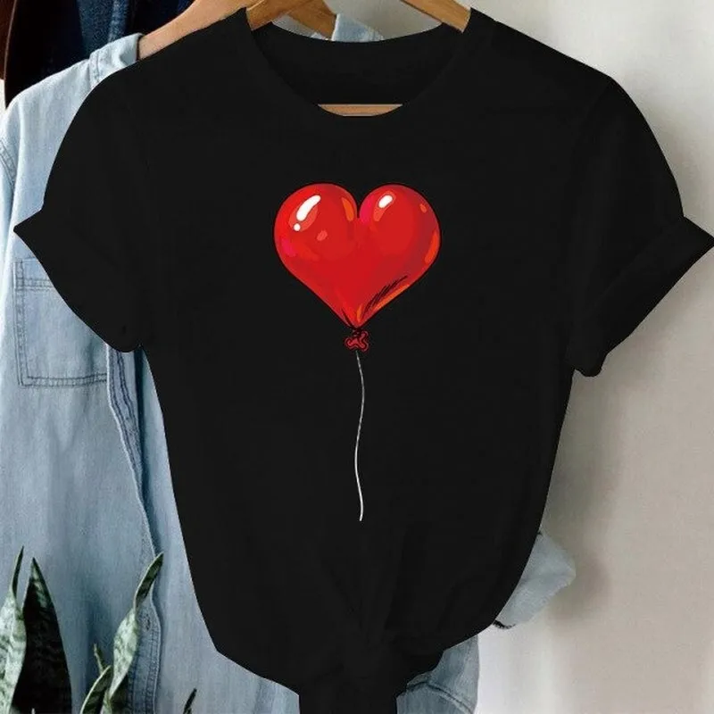 Unisex T-shirt Short Sleeve T-Shirts Classic Style Streetwear Heart Shape display picture 1