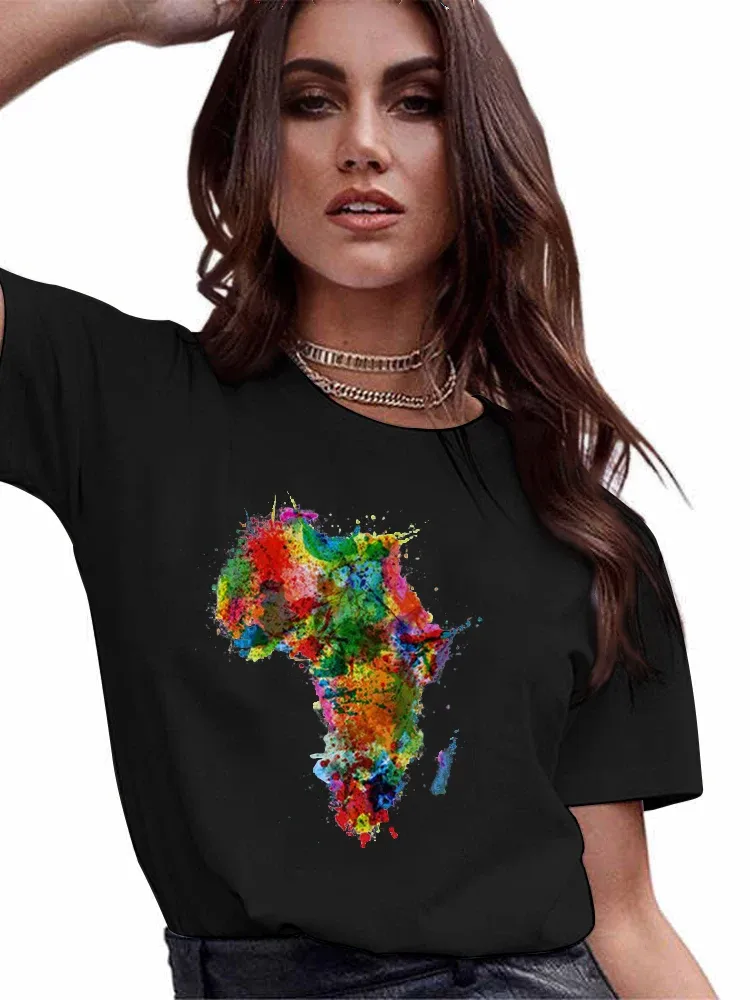 Women's T-shirt Short Sleeve T-Shirts Simple Style Classic Style Printing display picture 10