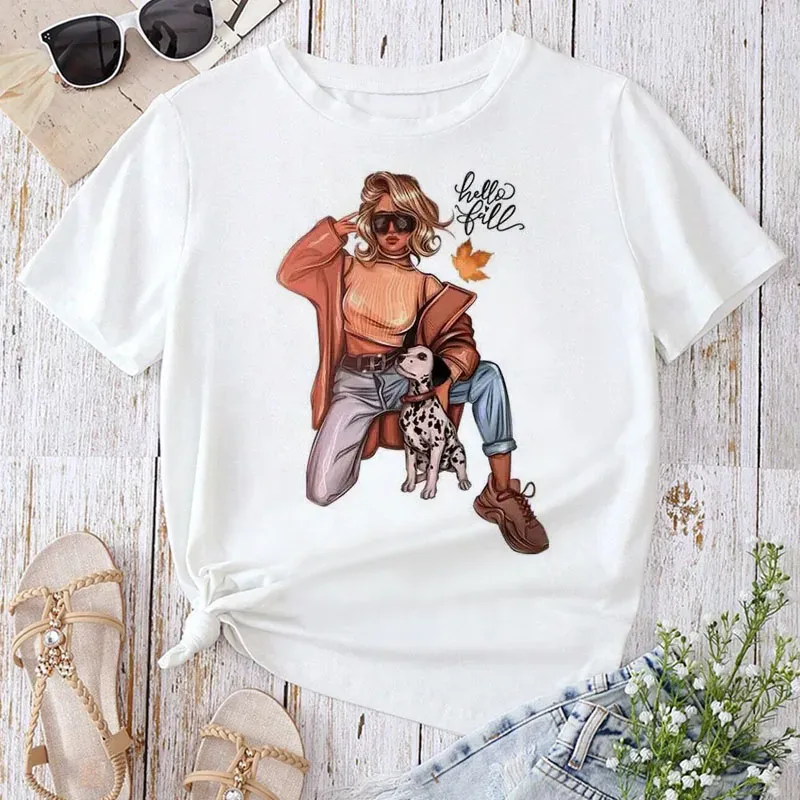 Women's T-shirt Short Sleeve T-Shirts Classic Style Streetwear Human Animal display picture 2
