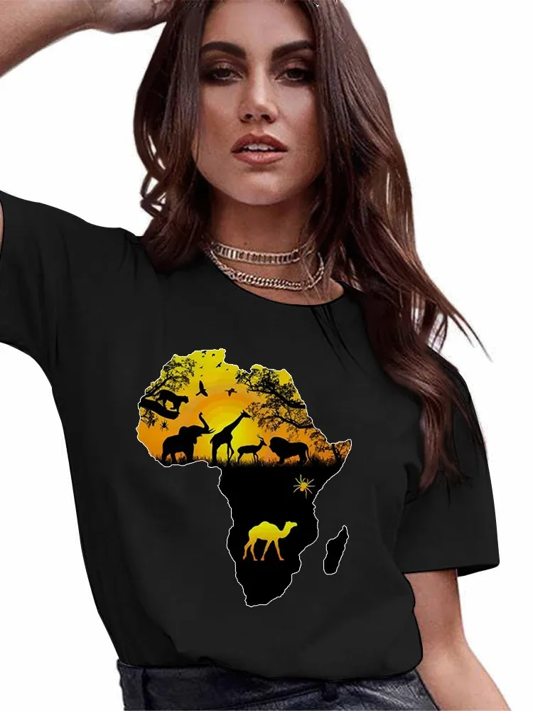 Women's T-shirt Short Sleeve T-Shirts Simple Style Classic Style Printing display picture 11