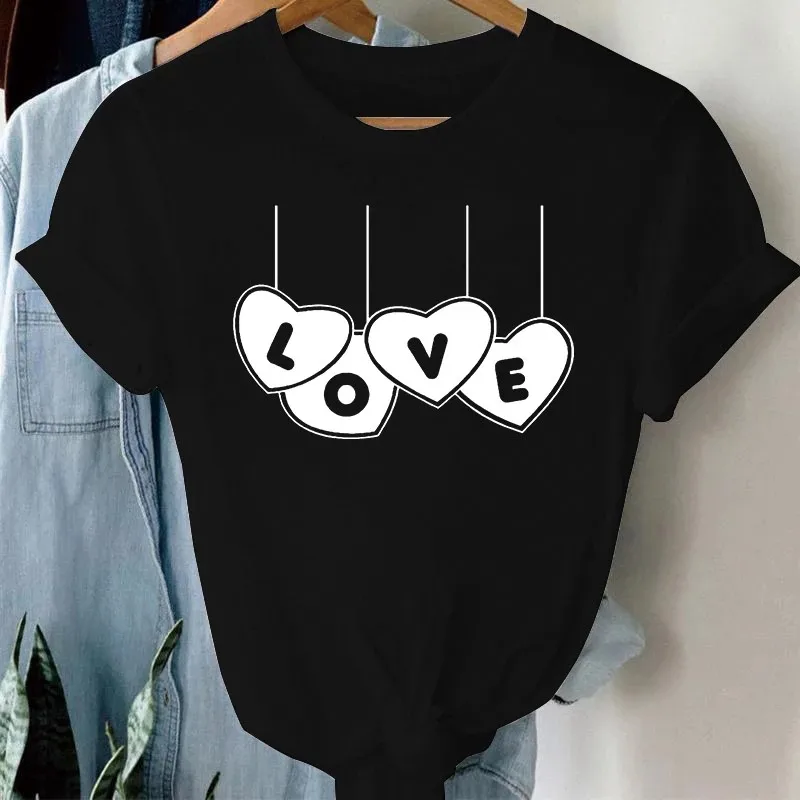 Unisex T-shirt Short Sleeve T-Shirts Classic Style Streetwear Heart Shape display picture 6