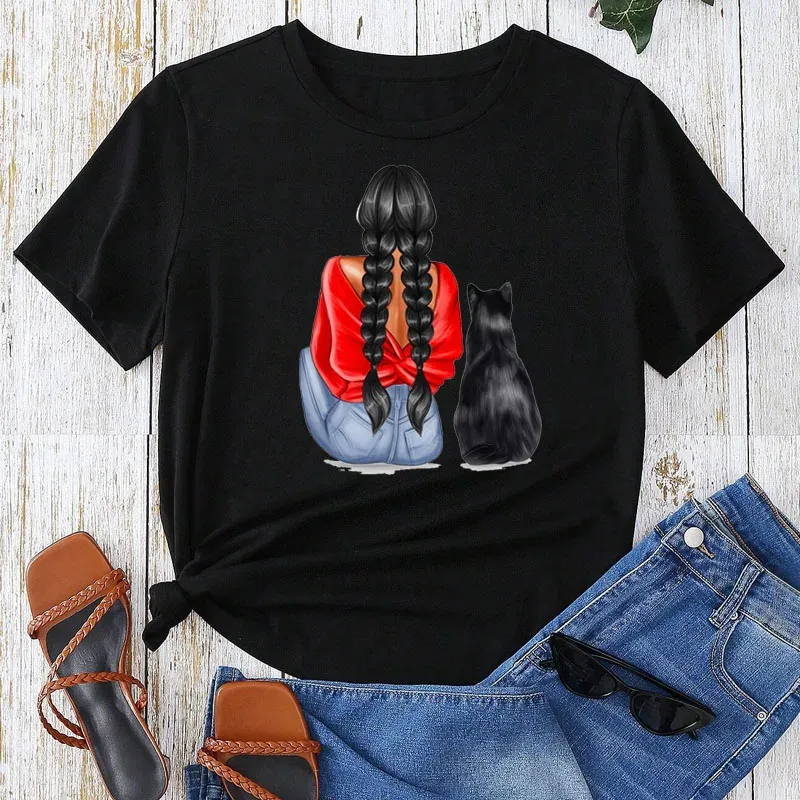 Women's T-shirt Short Sleeve T-Shirts Classic Style Streetwear Human Animal display picture 5
