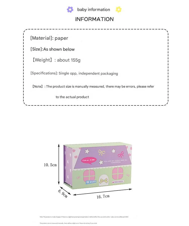 Ins Wind Magnetic Storage Paper Box Star-chasing Album Card Dust-proof Card Box High-value Office Desktop Notes Storage Box display picture 1
