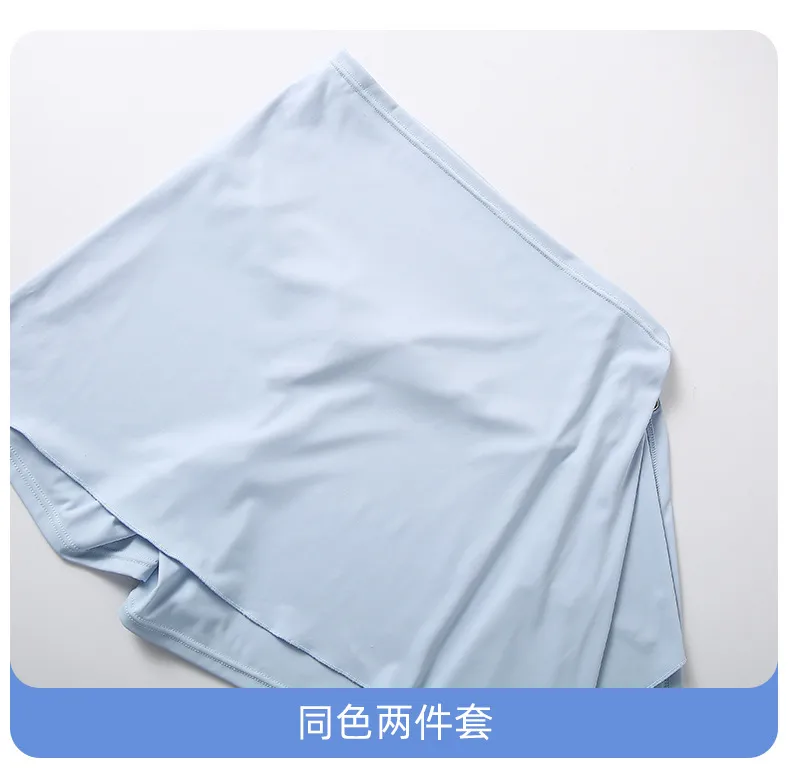 Two-Piece Short Skirt High Waist Hip Lifting Naked Yoga Pants Shorts Fart Curtain Outer Wear Running Pants Breathable Fitness Summer display picture 4