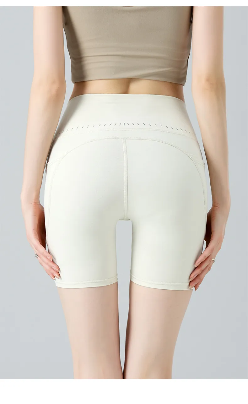 Spring And Summer Yoga Pants Women's Bike Shorts High Waist Hip Leggings Tight Running Training Fitness Pants display picture 22