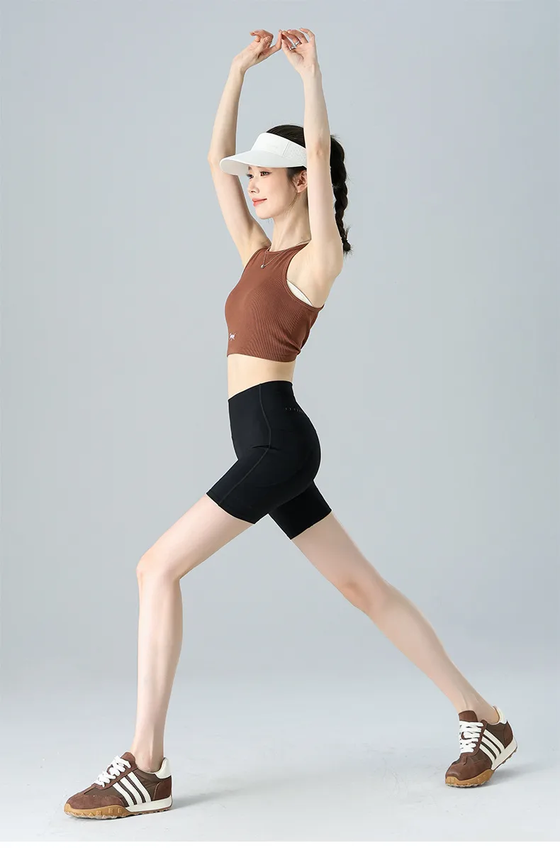 Spring And Summer Yoga Pants Women's Bike Shorts High Waist Hip Leggings Tight Running Training Fitness Pants display picture 23
