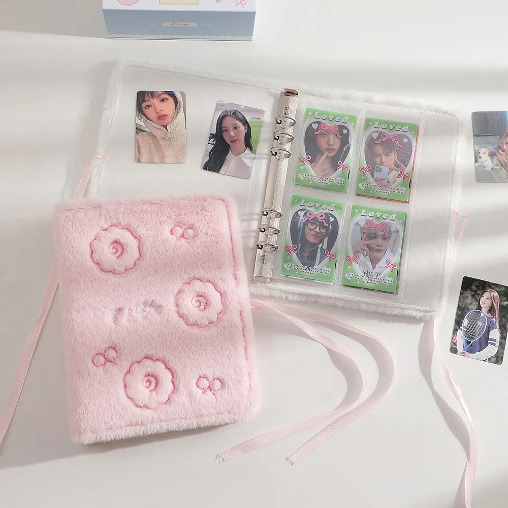 New And New Cute Fish Plate Loose-leaf Album Student Three-inch Polaroid Collection Card Album display picture 5