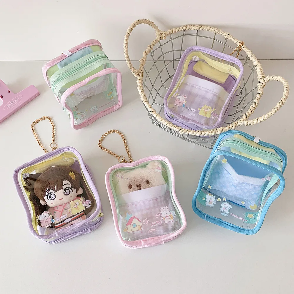 Simple Transparent Alovable Baby Bag Millet Whispering Doll Storage Display Pendant Bag Backpack Decoration Pain Bag Hanging Bag For Women display picture 2