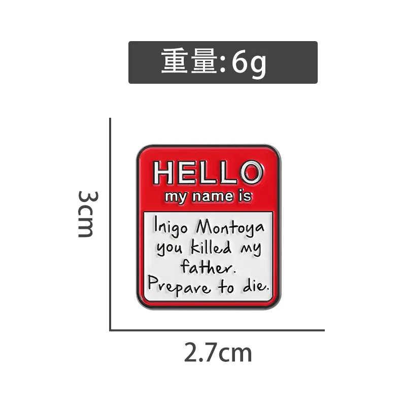 Creative Badge Suit Series English Pin Accessories All-match Personality Combination Multi-style Metal Brooch display picture 2