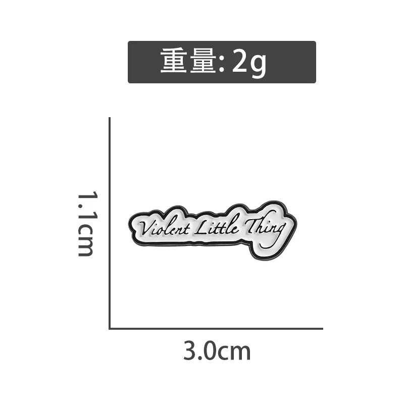 Creative Badge Suit Series English Pin Accessories All-match Personality Combination Multi-style Metal Brooch display picture 6