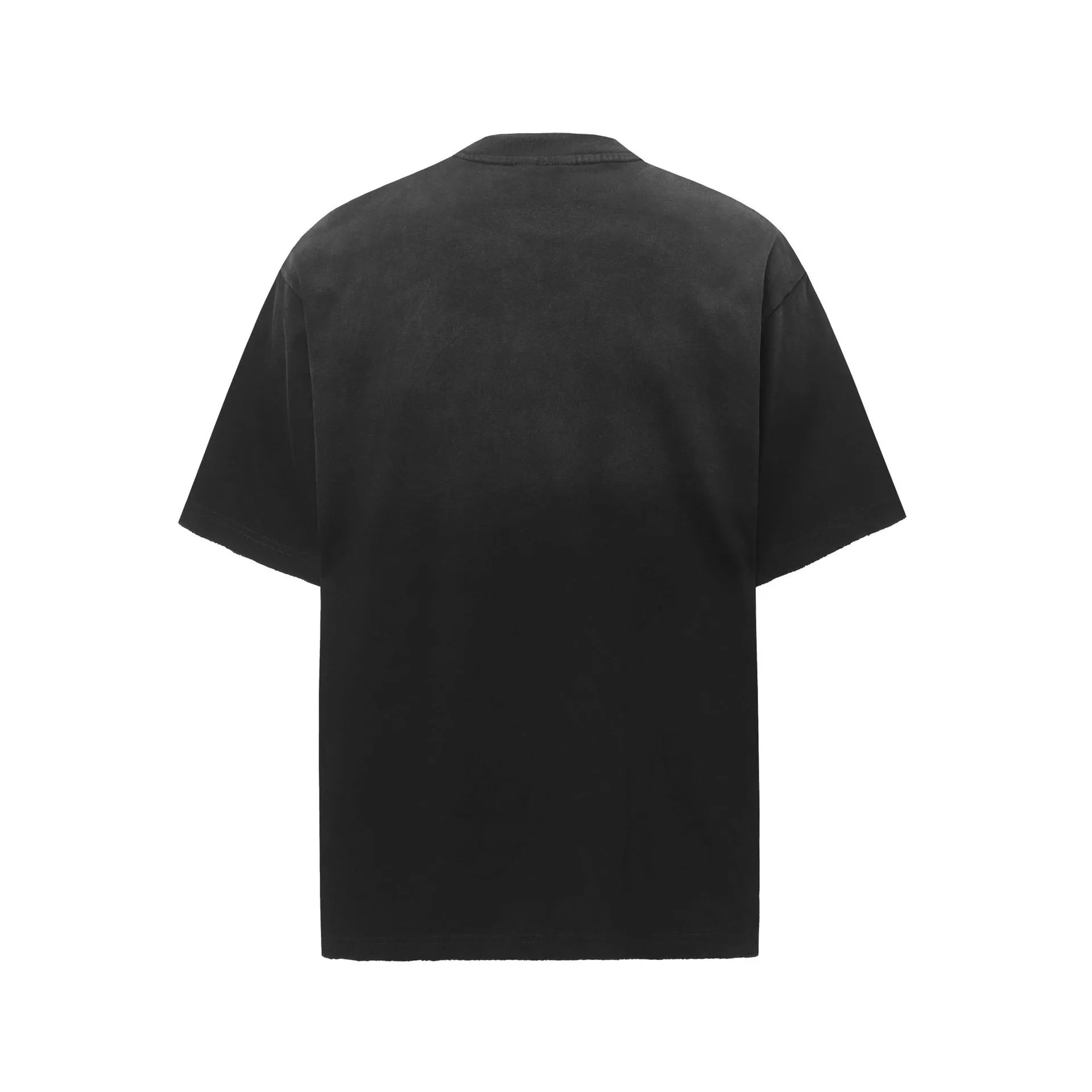 Jiayiku  Summer Cotton T-shirt American Retro Trendy Brand Niche Embroidery Dirty Dye Washed T-shirt Short Sleeve T-shirt For Men And Women display picture 8