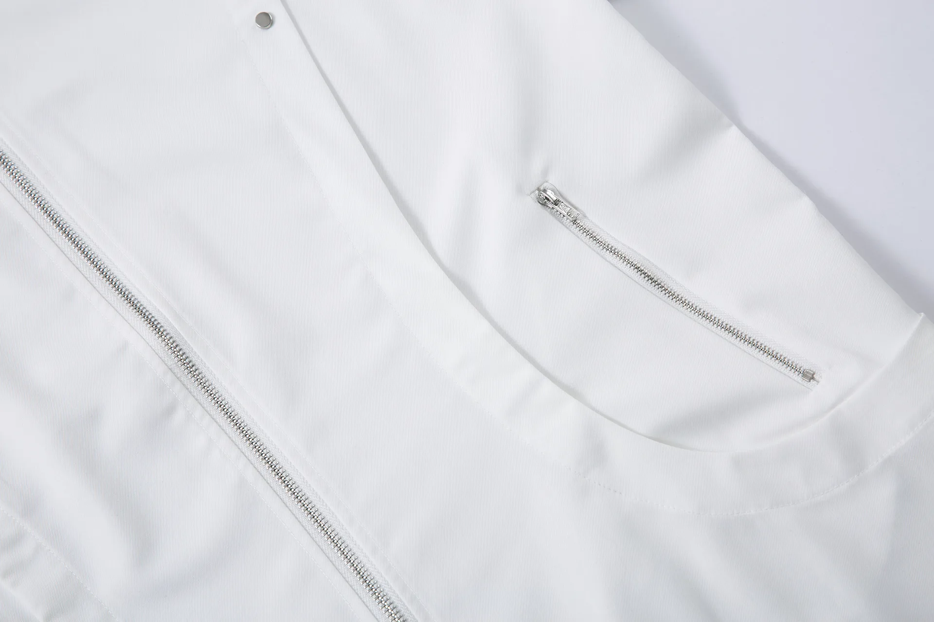 Jiayiku Men's  Summer Short-Sleeve Shirt New Style Cleanfit Niche Design Zipper Shirt Handsome display picture 10
