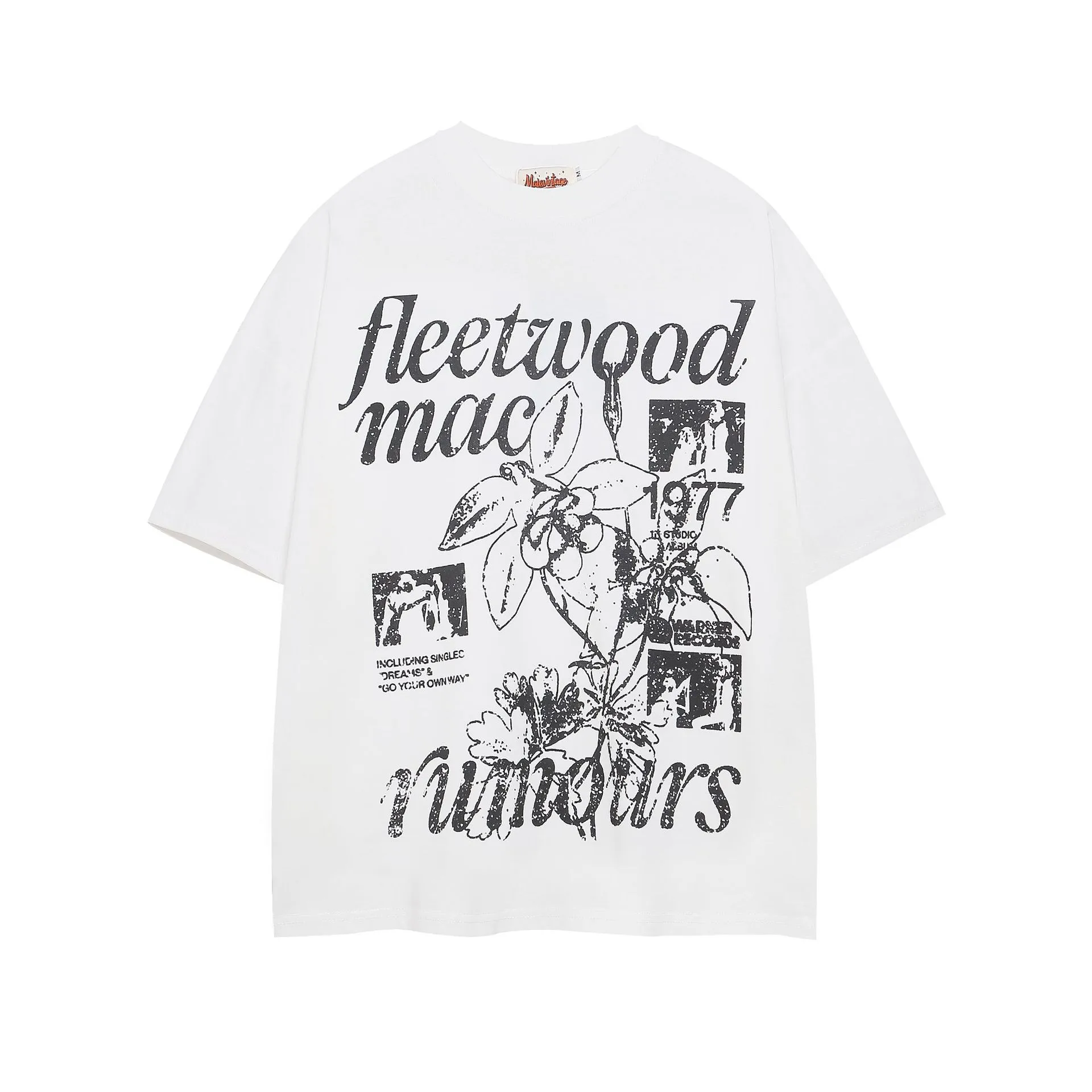 Jiayiku Trendy Brand  Summer T-Shirt New American Retro Couple T-Shirt Loose Creative Printed Cotton Short-Sleeved display picture 5