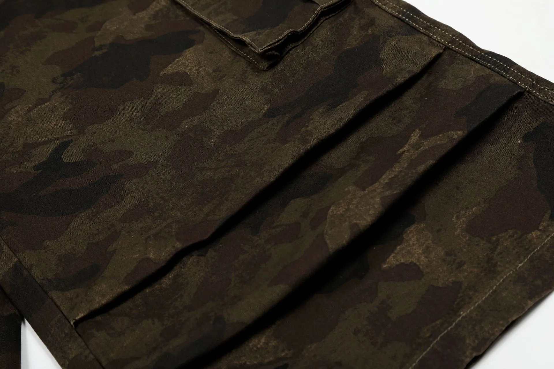 Jiayiku  Summer Pants Men's American Style Fashion Brand Vintage Camouflage Workwear Loose Wide Leg Casual Pants display picture 11