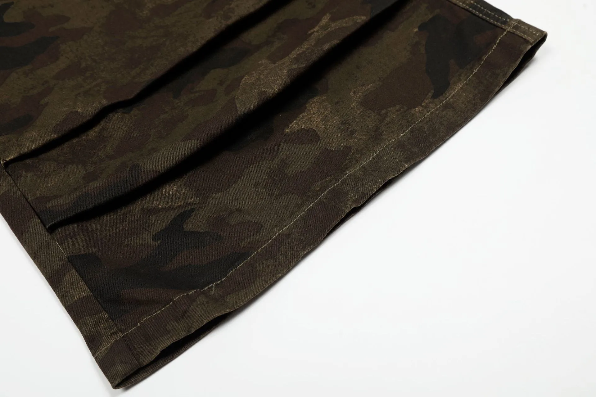 Jiayiku  Summer Pants Men's American Style Fashion Brand Vintage Camouflage Workwear Loose Wide Leg Casual Pants display picture 12