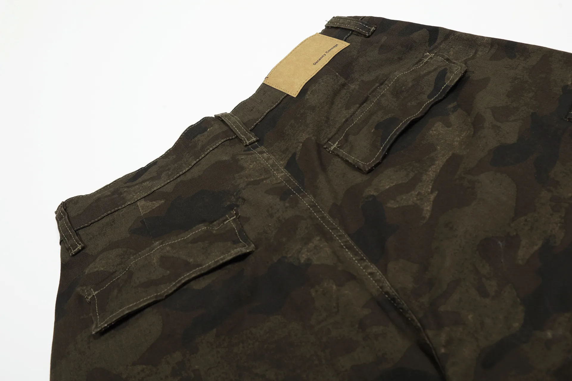 Jiayiku  Summer Pants Men's American Style Fashion Brand Vintage Camouflage Workwear Loose Wide Leg Casual Pants display picture 13