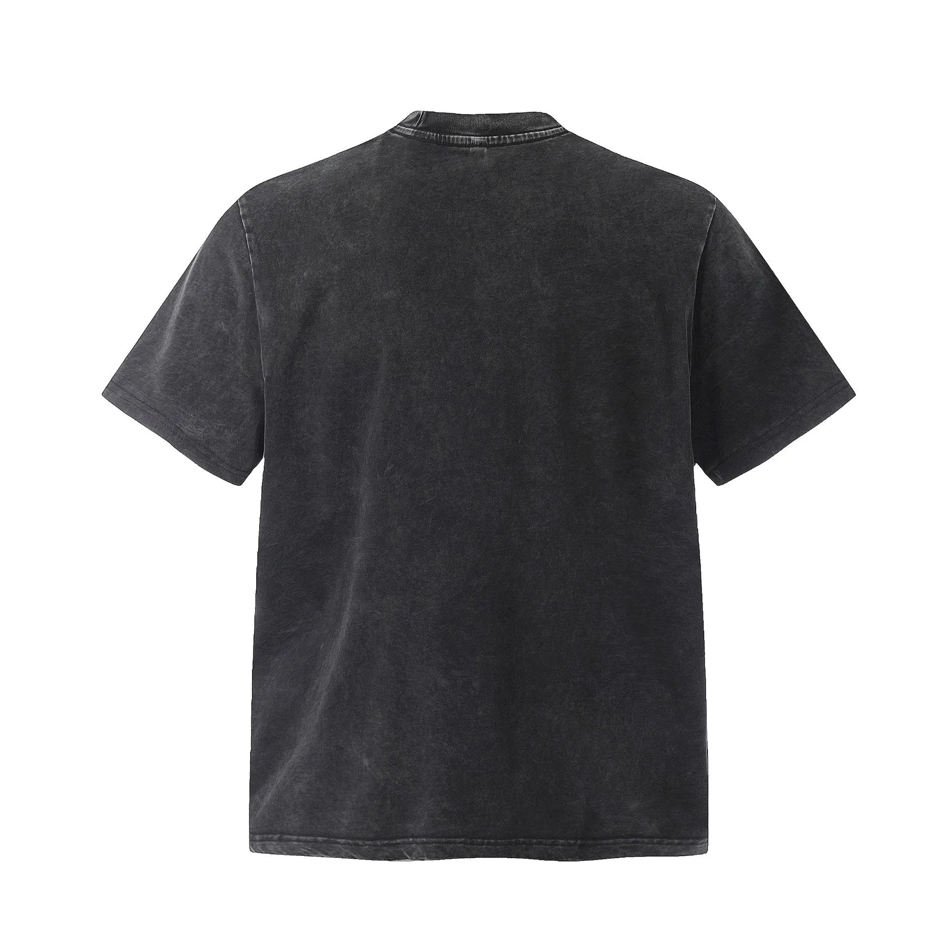 Jiayiku Men's  Summer Pure Cotton T-shirt American Street Hip Hop Fashion Brand T-shirt Dark Style Washed T-shirt display picture 4