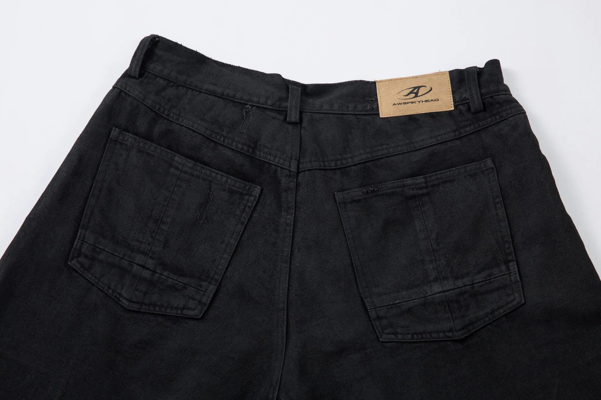 Jiayiku Fashion Brand  Advanced Sense RO Style Five-point Pants Men's American Style Street Washing Rags Denim Pants Straight Pants display picture 16