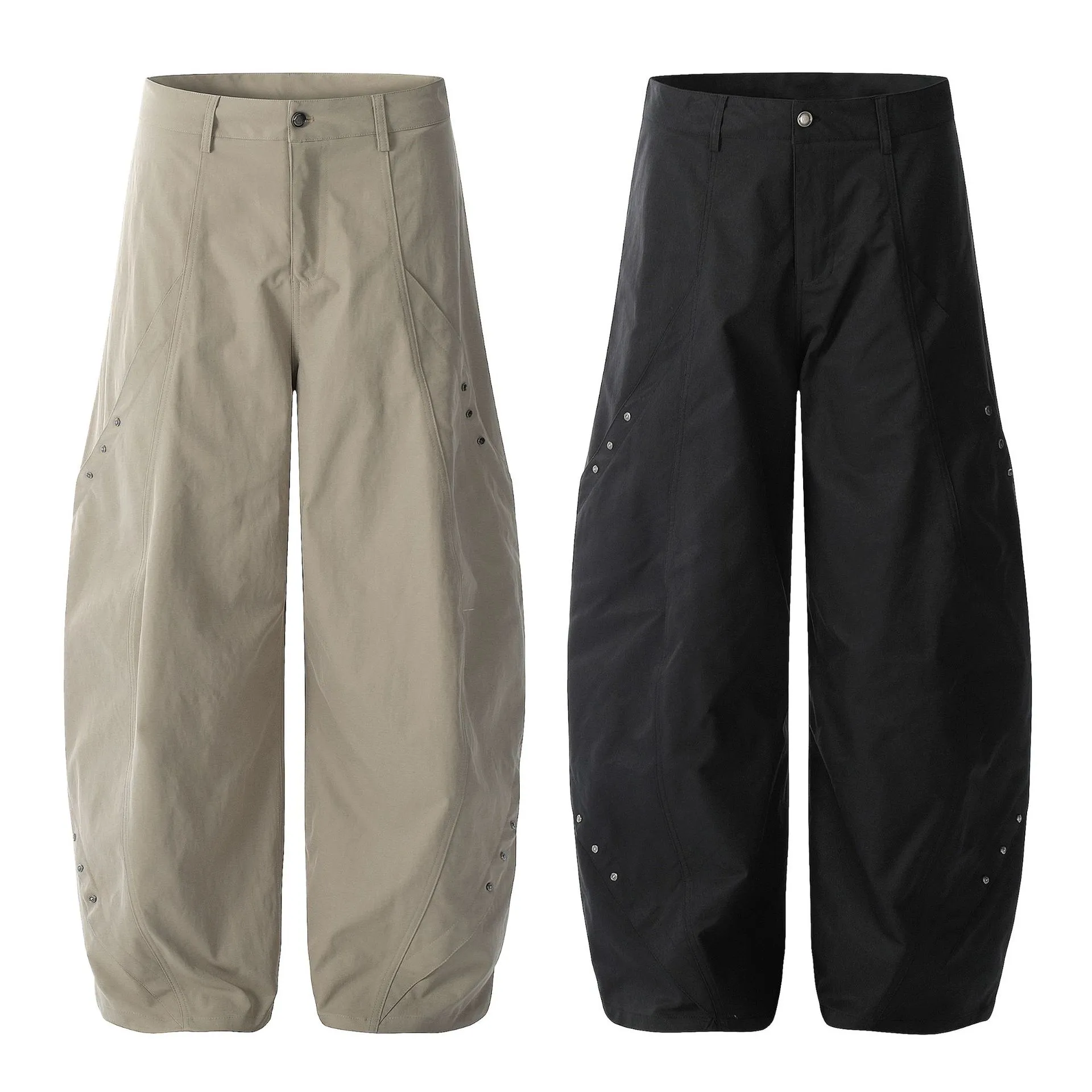 Jiayiku Trendy Brand  New American Style Retro Paratrooper Scimitar Casual Pants Men's And Women's Loose Pants With Wide Legs display picture 2