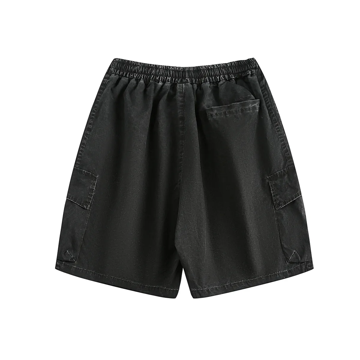 Men's Casual Shorts Simple Versatile American Retro Trendy Brand Washed Niche Workwear Casual Knee-Length Shorts Unisex display picture 6
