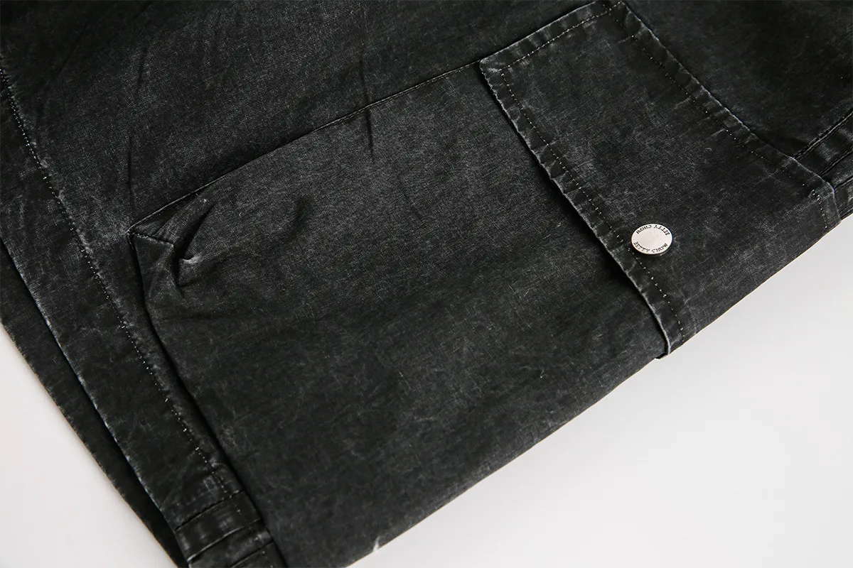 Men's Casual Shorts Simple Versatile American Retro Trendy Brand Washed Niche Workwear Casual Knee-Length Shorts Unisex display picture 11