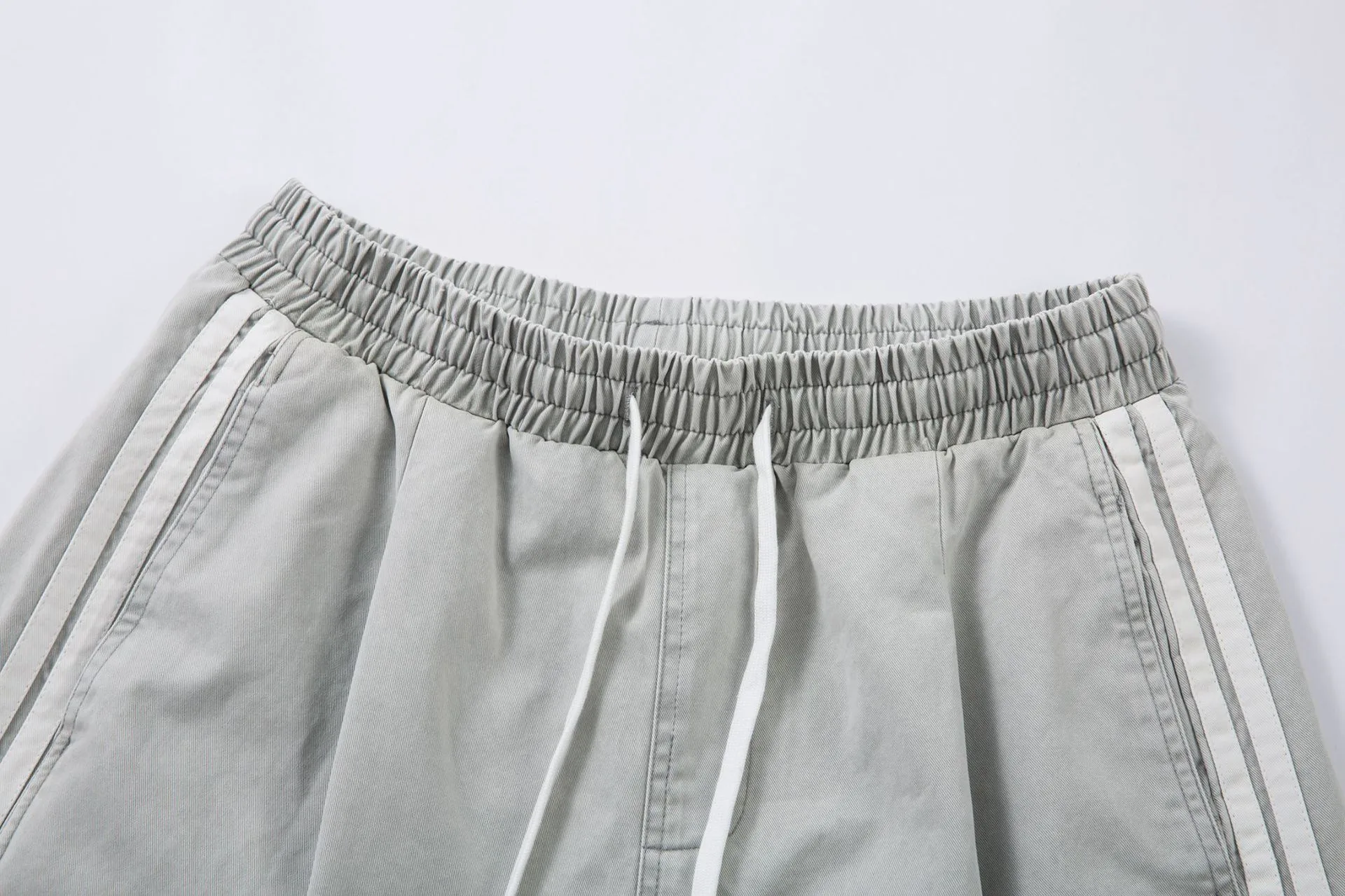 Jiayiku Trendy Brand  New Men's American Retro Washed Mid-Length Pants Loose Drape Wide-Leg Pants display picture 6