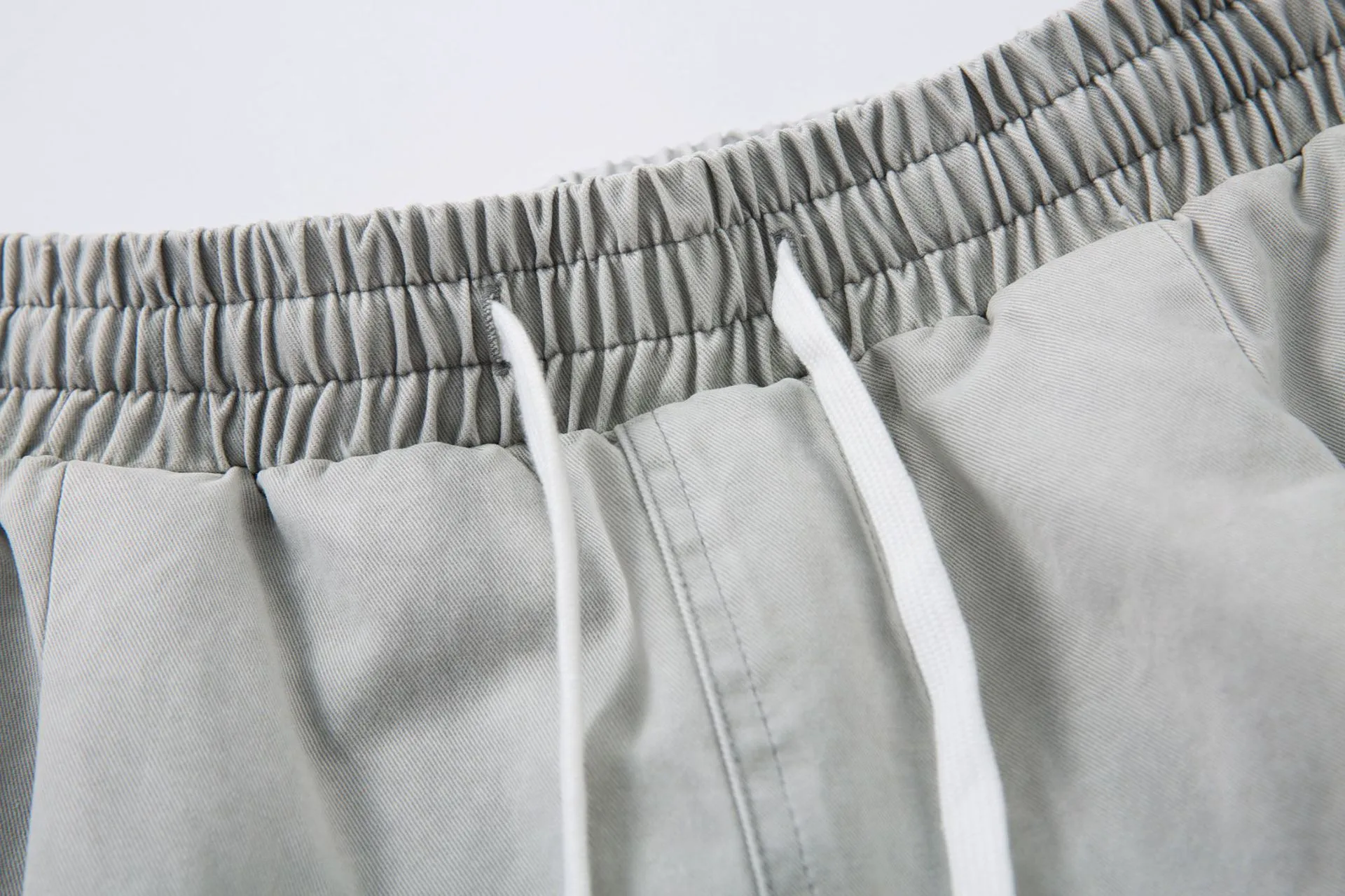 Jiayiku Trendy Brand  New Men's American Retro Washed Mid-Length Pants Loose Drape Wide-Leg Pants display picture 12