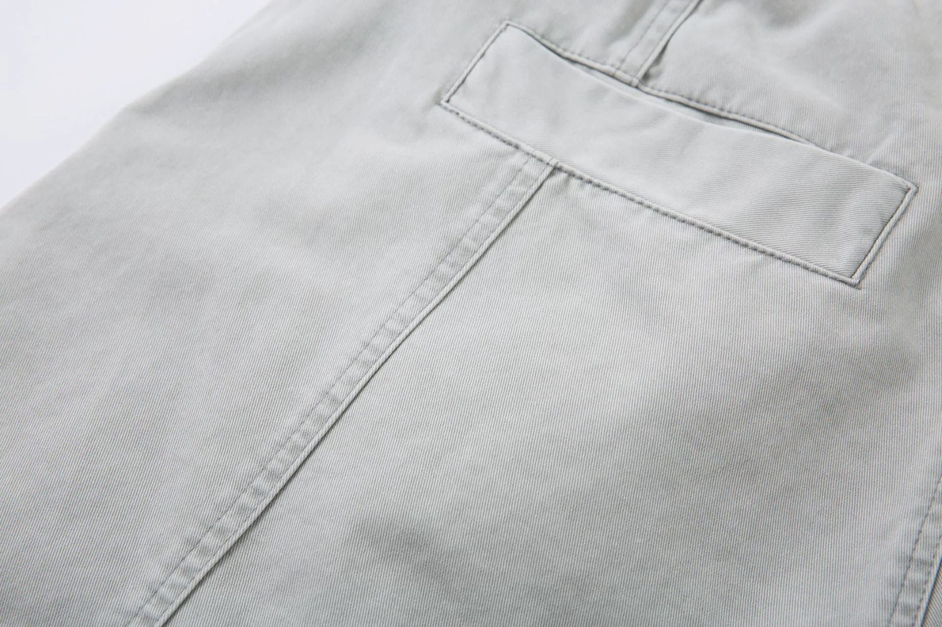 Jiayiku Trendy Brand  New Men's American Retro Washed Mid-Length Pants Loose Drape Wide-Leg Pants display picture 13