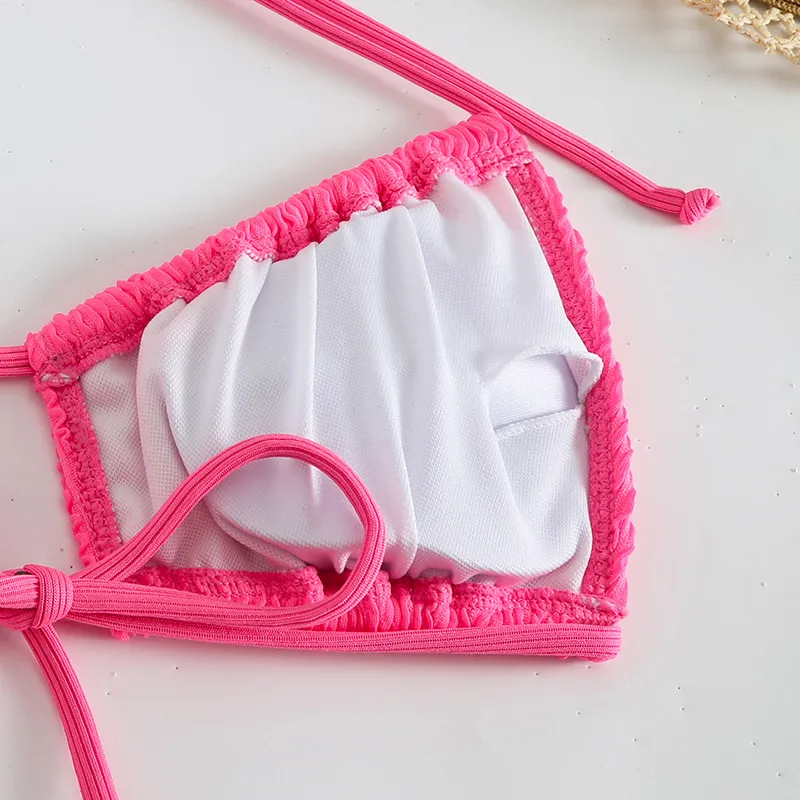 Elegant   New Split Swimsuit Two-piece Set Tether Sexy  Soft Cup Bikini display picture 4