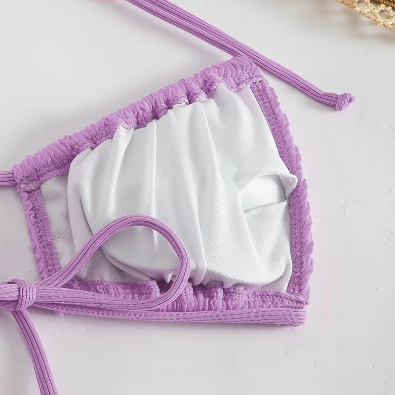 Elegant   New Split Swimsuit Two-piece Set Tether Sexy  Soft Cup Bikini display picture 14