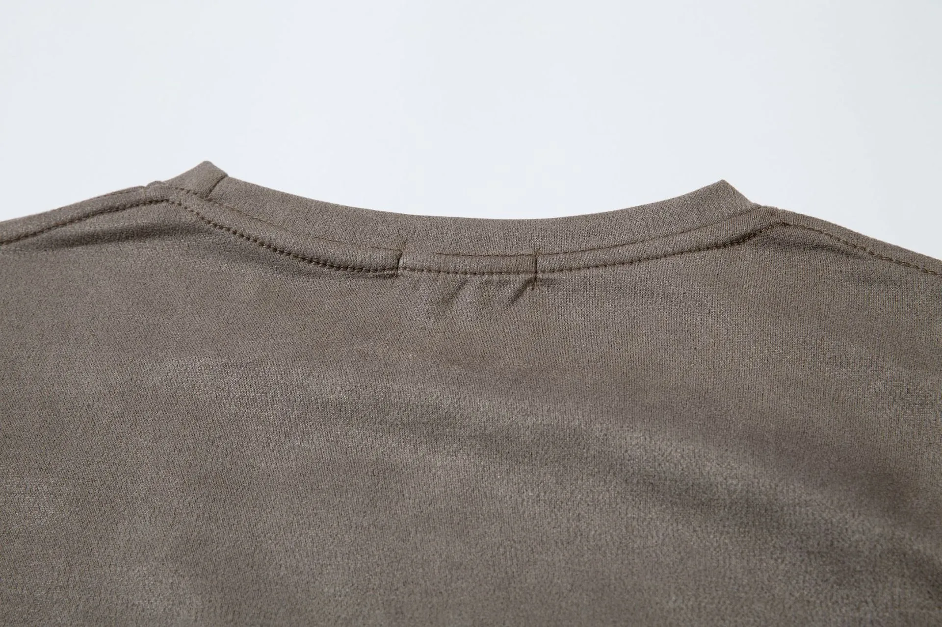 Jiayiku  Summer T-Shirt Men's American Street Fashion Brand  Tee Thorn Embroidered Suede Short-Sleeved T-Shirt display picture 28
