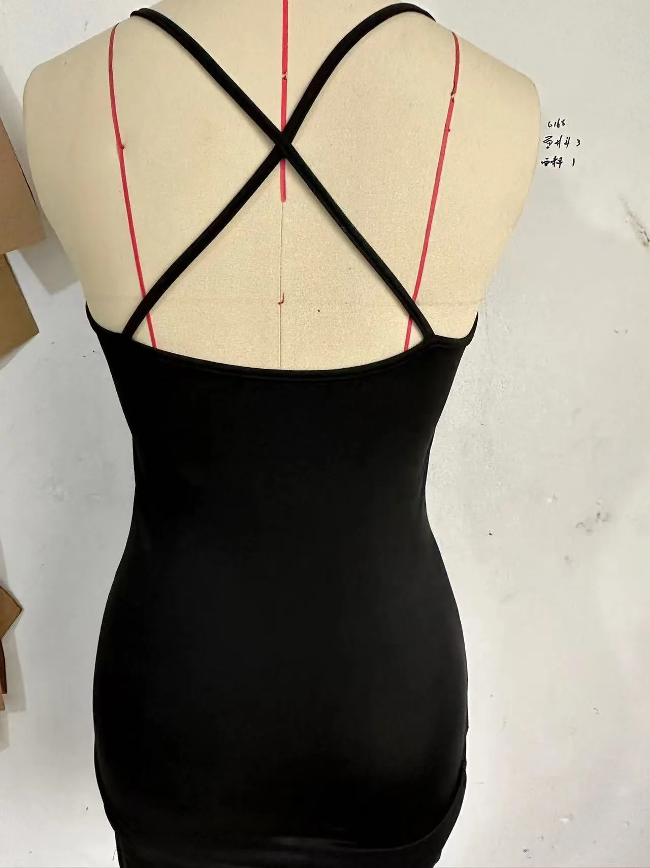 Foreign Trade Net Color Suspenders  Dress Hip Skirt Sleeveless Hollow Hot Girl Dress Factory Skirt Women display picture 11