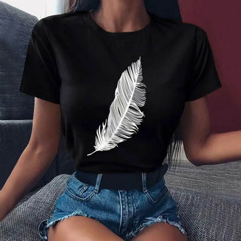New Summer Short-Sleeved T-Shirt Women's Student New Style Loose Large Size Women's Clothing Manufacturer Wholesale Dropshipping display picture 3