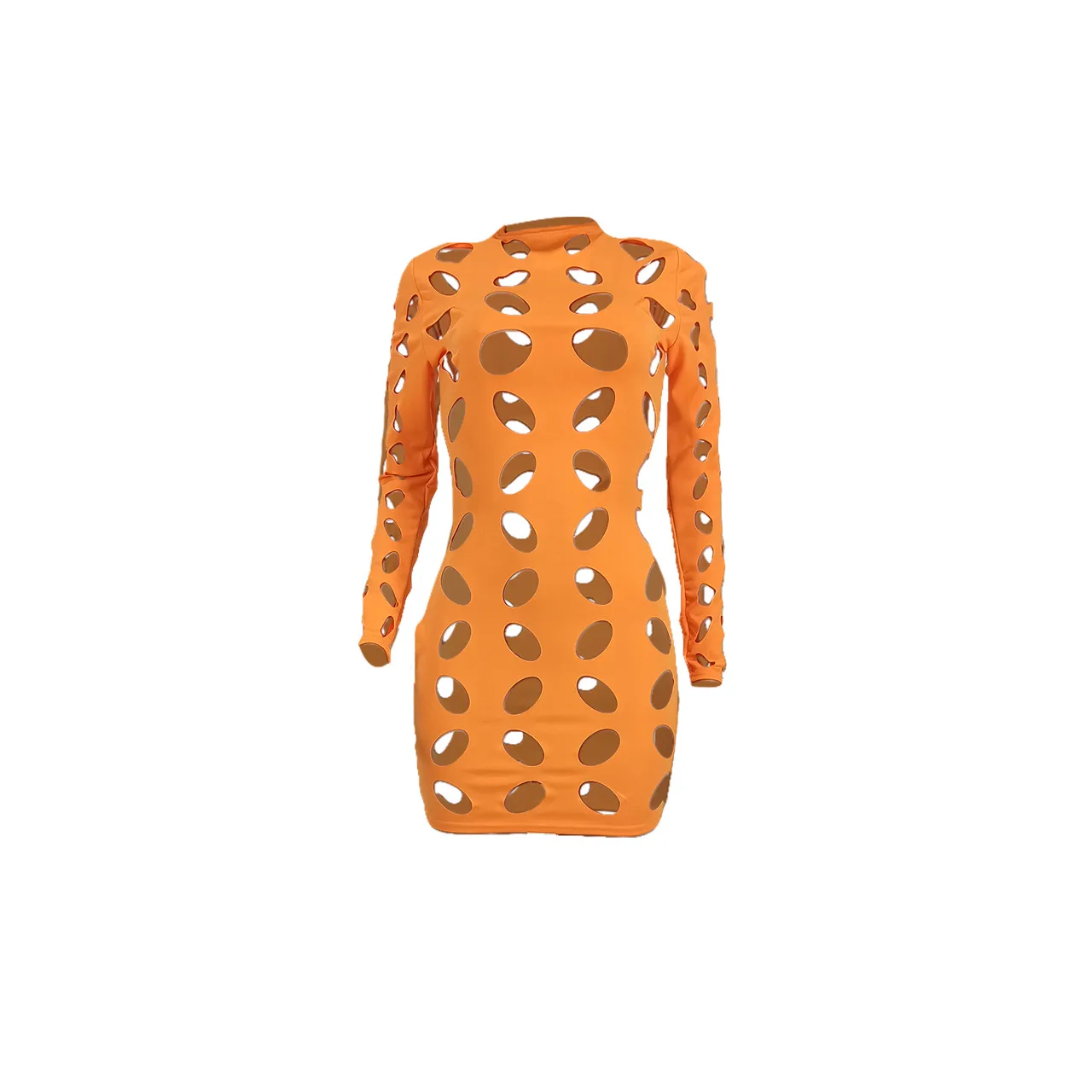 YD8721-H1  Women's Clothing  New Sexy Fashion Hollow Burning Flower Dress  Women display picture 16