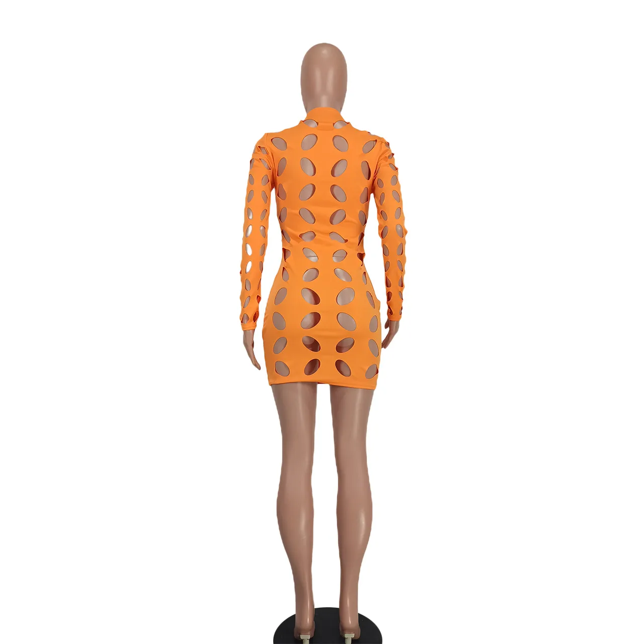 YD8721-H1  Women's Clothing  New Sexy Fashion Hollow Burning Flower Dress  Women display picture 21