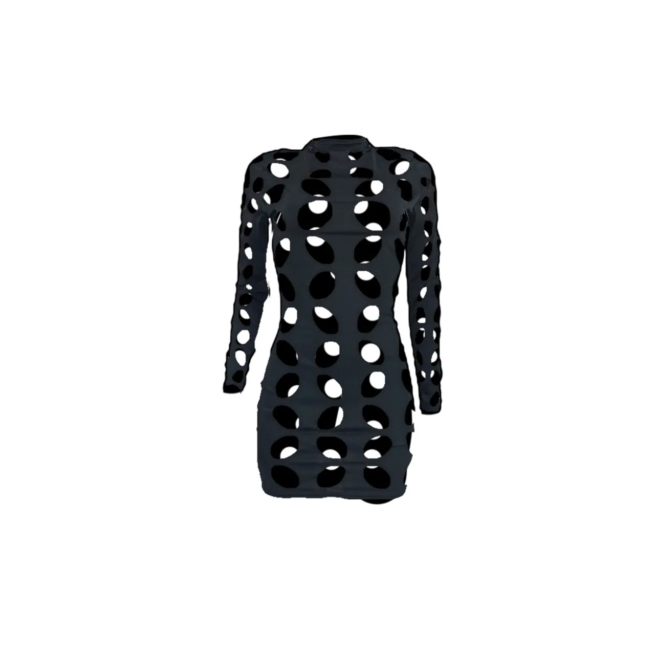YD8721-H1  Women's Clothing  New Sexy Fashion Hollow Burning Flower Dress  Women display picture 23