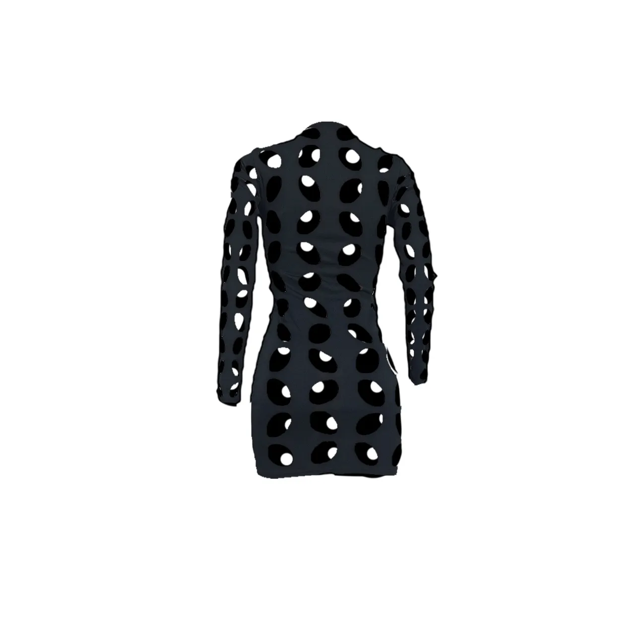 YD8721-H1  Women's Clothing  New Sexy Fashion Hollow Burning Flower Dress  Women display picture 25