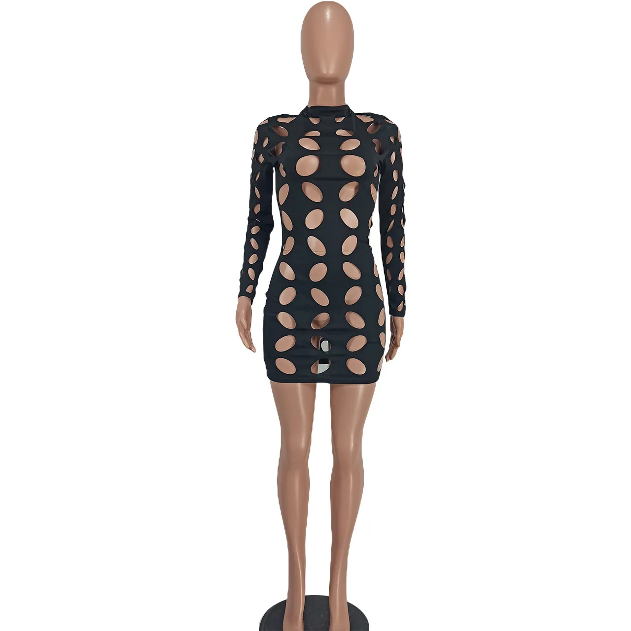 YD8721-H1  Women's Clothing  New Sexy Fashion Hollow Burning Flower Dress  Women display picture 27