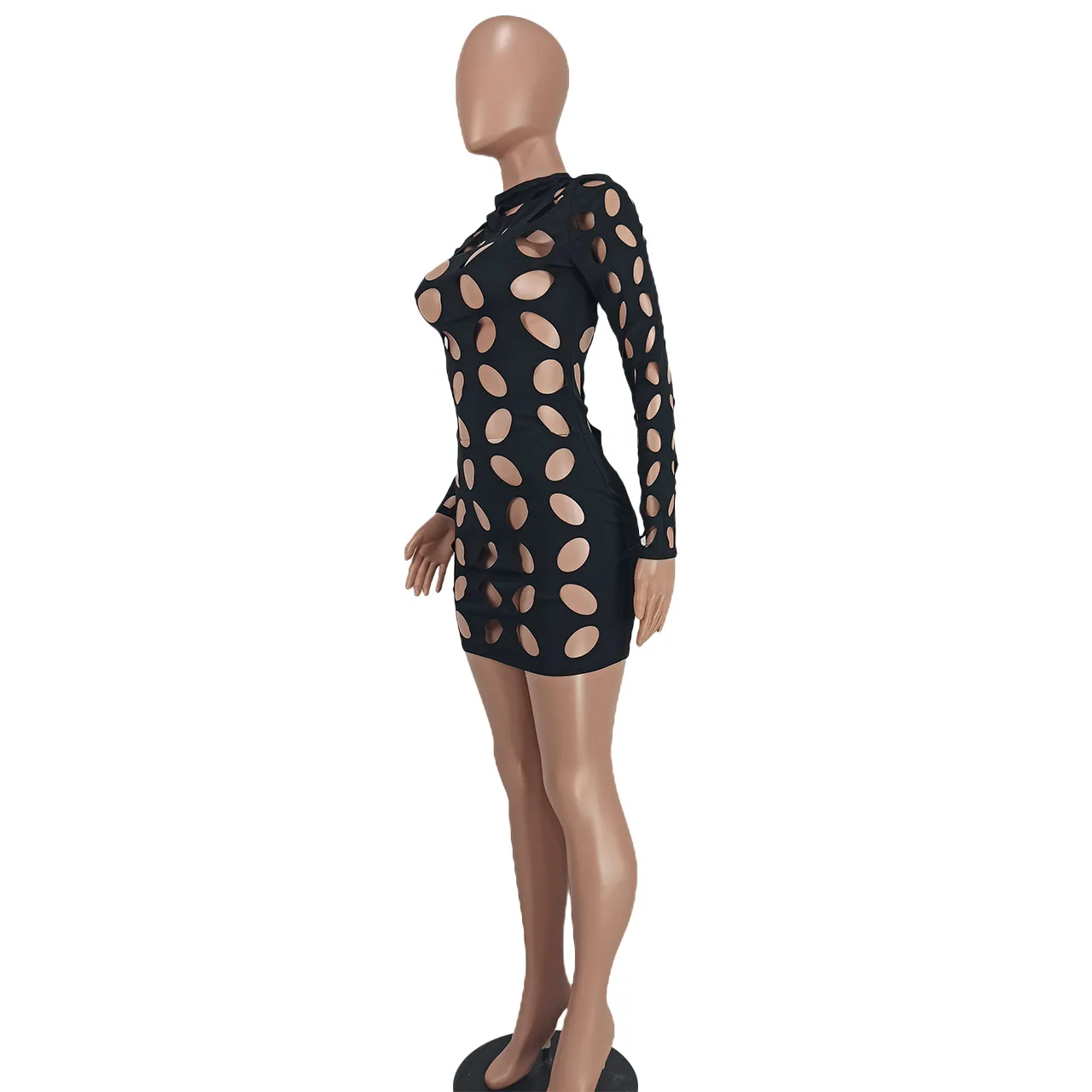 YD8721-H1  Women's Clothing  New Sexy Fashion Hollow Burning Flower Dress  Women display picture 28