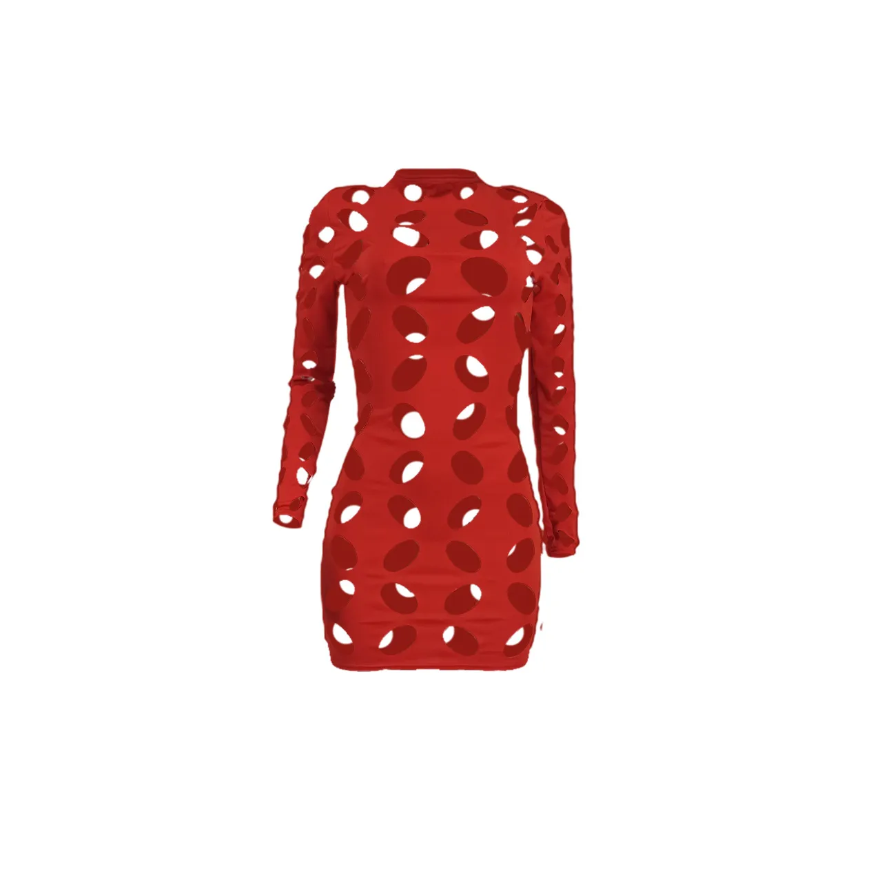 YD8721-H1  Women's Clothing  New Sexy Fashion Hollow Burning Flower Dress  Women display picture 31