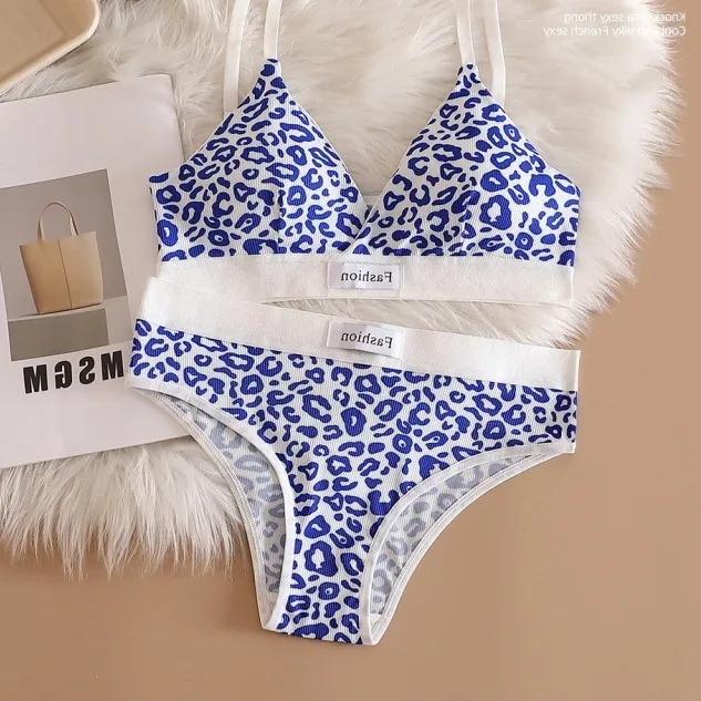 Leopard Vest Bra&Panty Set display picture 7