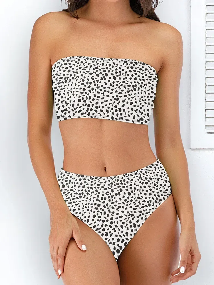 Swimwear  Sexy Strapless High Waist Split Bikini   Explosions Swimwear display picture 12