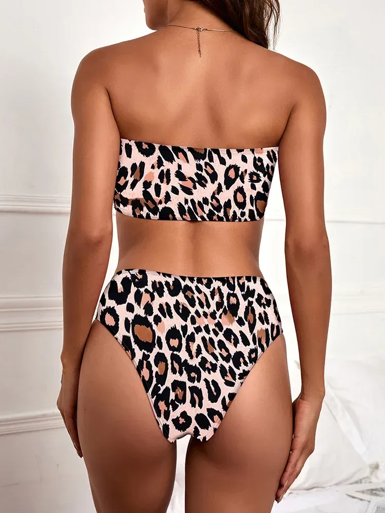 Swimwear  Sexy Strapless High Waist Split Bikini   Explosions Swimwear display picture 41
