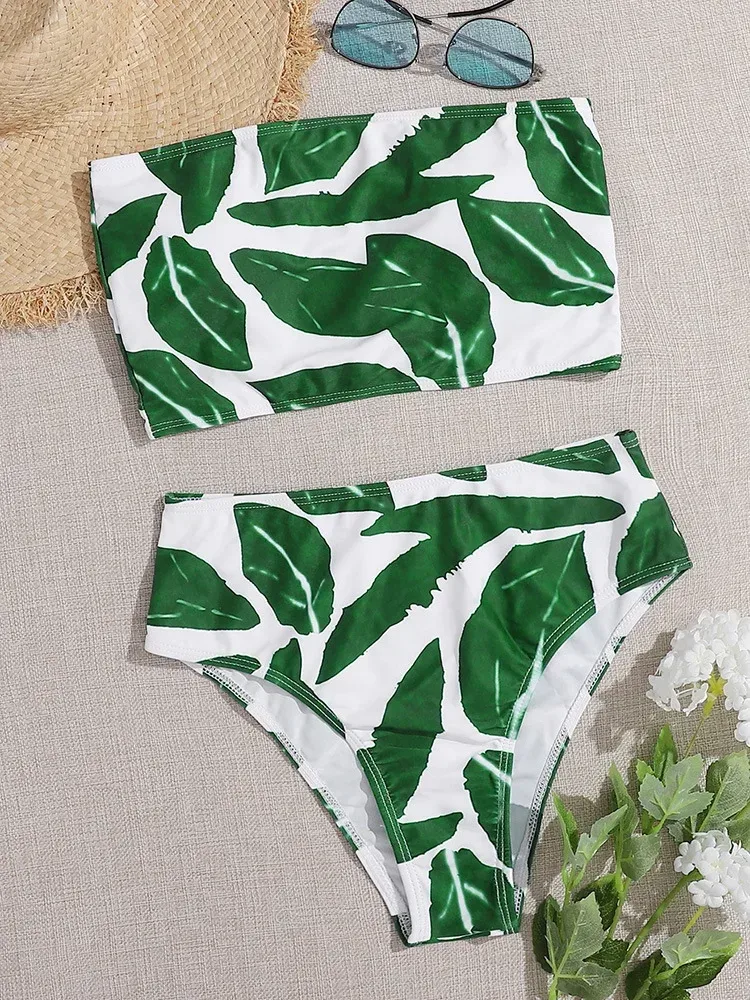 Swimwear  Sexy Strapless High Waist Split Bikini   Explosions Swimwear display picture 49