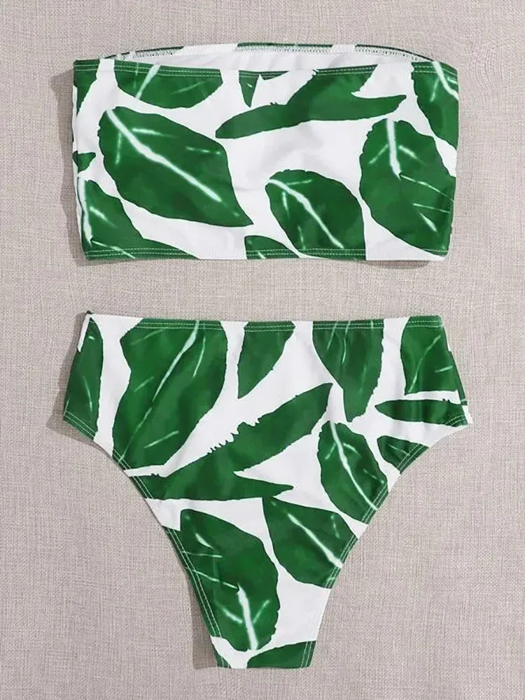 Swimwear  Sexy Strapless High Waist Split Bikini   Explosions Swimwear display picture 50