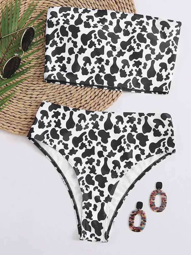 Swimwear  Sexy Strapless High Waist Split Bikini   Explosions Swimwear display picture 52