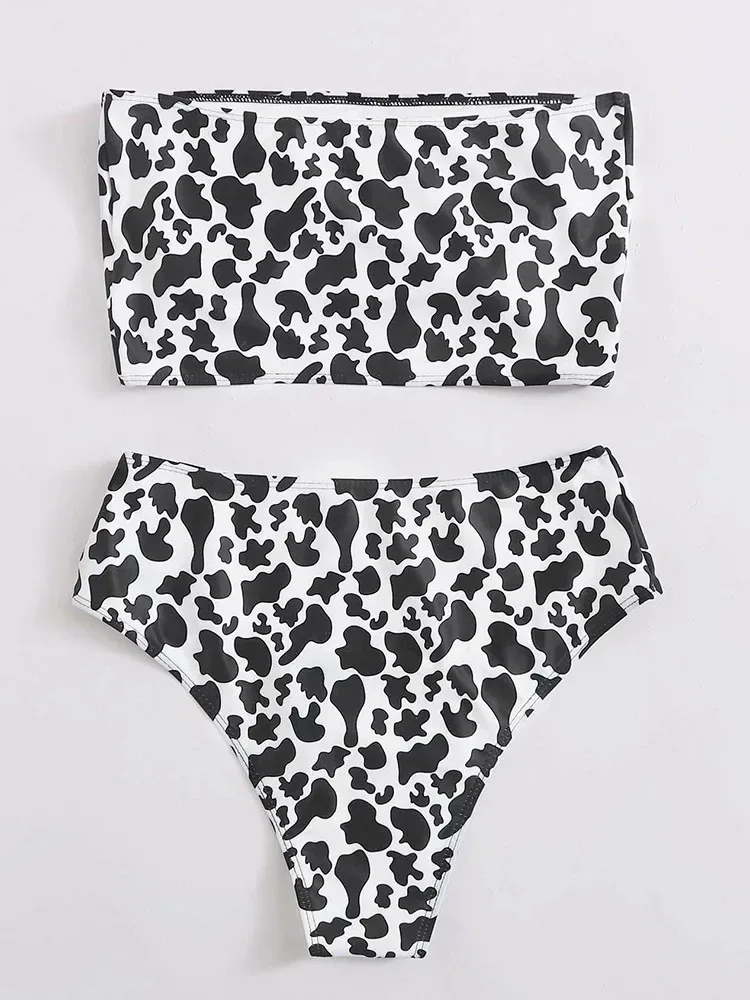 Swimwear  Sexy Strapless High Waist Split Bikini   Explosions Swimwear display picture 53